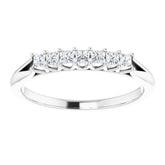 Platinum 1/4 CTW Natural Diamond Anniversary Band